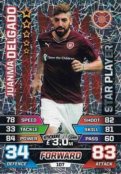 Sticker Juanma Delgado - SPFL 2015-2016. Match Attax n. 107 - Topps