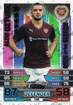Sticker Alim Öztürk - SPFL 2015-2016. Match Attax n. 108 - Topps