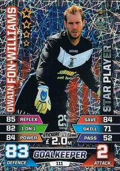 Sticker Owain Fôn-Williams - SPFL 2015-2016. Match Attax n. 111 - Topps