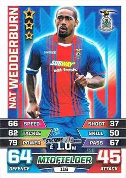 Sticker Nat Wedderburn - SPFL 2015-2016. Match Attax n. 116 - Topps
