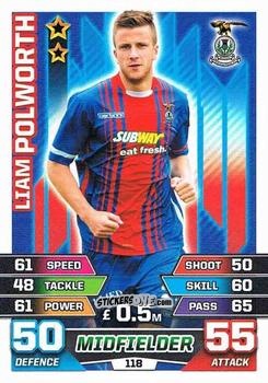 Sticker Liam Polworth - SPFL 2015-2016. Match Attax n. 118 - Topps