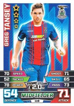 Sticker Greg Tansey - SPFL 2015-2016. Match Attax n. 119 - Topps