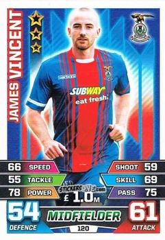 Sticker James Vincent - SPFL 2015-2016. Match Attax n. 120 - Topps