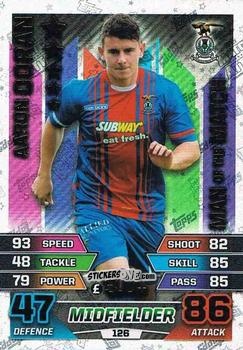 Cromo Aaron Doran - SPFL 2015-2016. Match Attax n. 126 - Topps