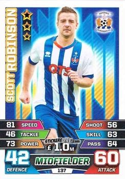 Cromo Scott Robinson - SPFL 2015-2016. Match Attax n. 137 - Topps