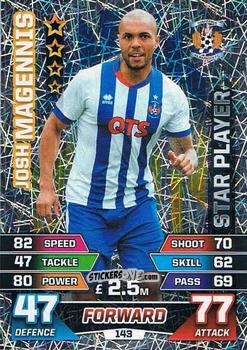Cromo Josh Magennis - SPFL 2015-2016. Match Attax n. 143 - Topps