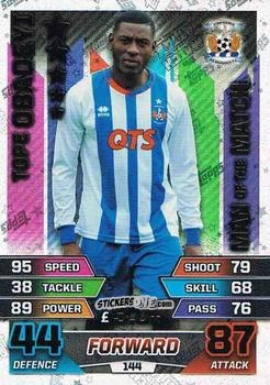 Cromo Tope Obadeyi - SPFL 2015-2016. Match Attax n. 144 - Topps