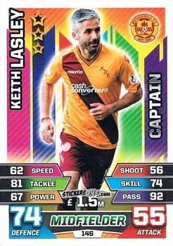 Cromo Keith Lasley - SPFL 2015-2016. Match Attax n. 146 - Topps