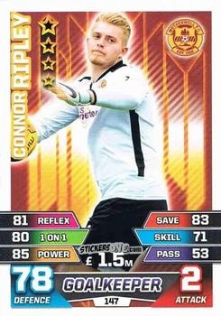 Figurina Connor Ripley - SPFL 2015-2016. Match Attax n. 147 - Topps