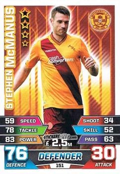 Figurina Stephen McManus - SPFL 2015-2016. Match Attax n. 151 - Topps