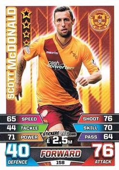 Sticker Scott McDonald - SPFL 2015-2016. Match Attax n. 158 - Topps