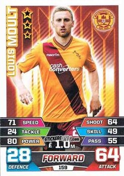 Cromo Louis Moult - SPFL 2015-2016. Match Attax n. 159 - Topps
