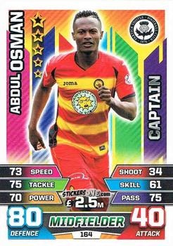Figurina Abdul Osman - SPFL 2015-2016. Match Attax n. 164 - Topps