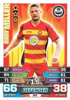 Cromo Gary Miller - SPFL 2015-2016. Match Attax n. 167 - Topps