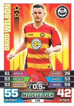 Figurina David Wilson - SPFL 2015-2016. Match Attax n. 170 - Topps