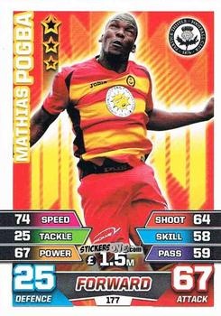 Cromo Mathias Pogba - SPFL 2015-2016. Match Attax n. 177 - Topps