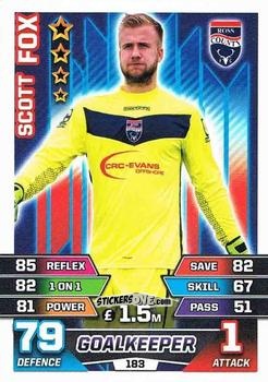 Figurina Scott Fox - SPFL 2015-2016. Match Attax n. 183 - Topps