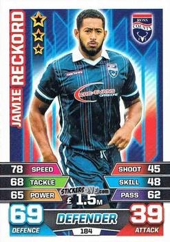 Cromo Jamie Reckord - SPFL 2015-2016. Match Attax n. 184 - Topps