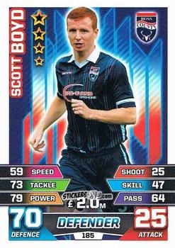 Figurina Scott Boyd - SPFL 2015-2016. Match Attax n. 185 - Topps