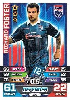 Figurina Richard Foster - SPFL 2015-2016. Match Attax n. 188 - Topps