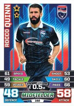 Cromo Rocco Quinn - SPFL 2015-2016. Match Attax n. 192 - Topps