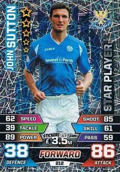 Figurina John Sutton - SPFL 2015-2016. Match Attax n. 212 - Topps