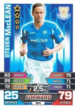 Cromo Steven MacLean - SPFL 2015-2016. Match Attax n. 214 - Topps