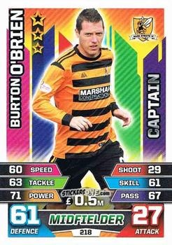 Cromo Burton O'Brien - SPFL 2015-2016. Match Attax n. 218 - Topps