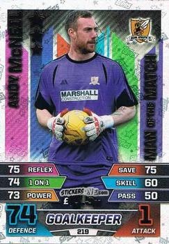 Cromo Andy McNeil - SPFL 2015-2016. Match Attax n. 219 - Topps