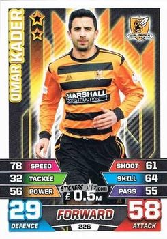 Cromo Omar Kader - SPFL 2015-2016. Match Attax n. 226 - Topps