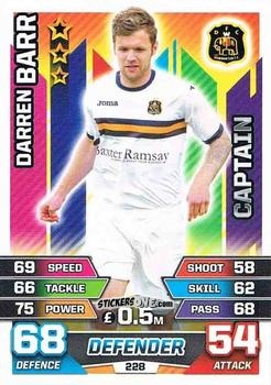Cromo Darren Barr - SPFL 2015-2016. Match Attax n. 228 - Topps