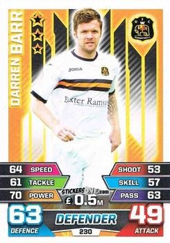 Cromo Darren Barr - SPFL 2015-2016. Match Attax n. 230 - Topps