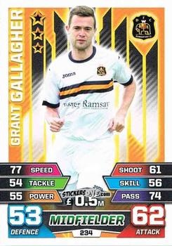 Cromo Grant Gallagher - SPFL 2015-2016. Match Attax n. 234 - Topps