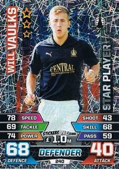 Cromo Will Vaulks - SPFL 2015-2016. Match Attax n. 240 - Topps