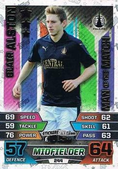 Cromo Blair Alston - SPFL 2015-2016. Match Attax n. 244 - Topps