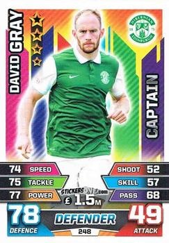 Figurina David Gray - SPFL 2015-2016. Match Attax n. 248 - Topps