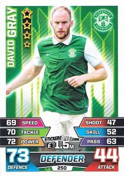 Figurina David Gray - SPFL 2015-2016. Match Attax n. 250 - Topps