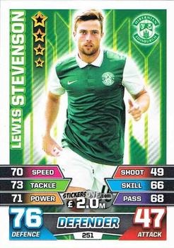Cromo Lewis Stevenson - SPFL 2015-2016. Match Attax n. 251 - Topps