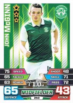 Figurina John MgGinn - SPFL 2015-2016. Match Attax n. 253 - Topps