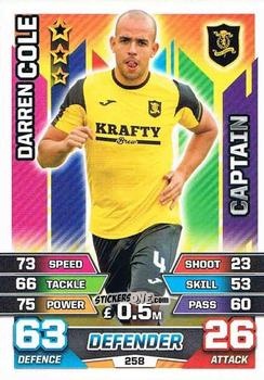 Cromo Darren Cole - SPFL 2015-2016. Match Attax n. 258 - Topps