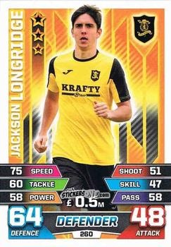 Cromo Jackson Longbridge - SPFL 2015-2016. Match Attax n. 260 - Topps