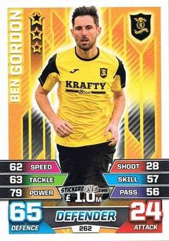 Cromo Ben Gordon - SPFL 2015-2016. Match Attax n. 262 - Topps