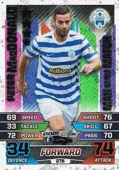 Sticker Peter MacDonald - SPFL 2015-2016. Match Attax n. 276 - Topps