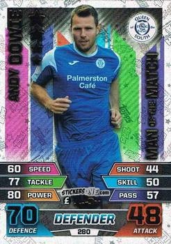 Figurina Andy Dowie - SPFL 2015-2016. Match Attax n. 280 - Topps