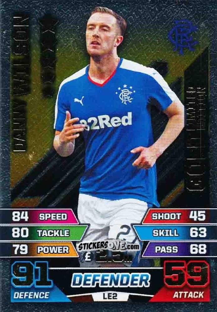 Figurina Danny Wilson - SPFL 2015-2016. Match Attax n. LE2g - Topps
