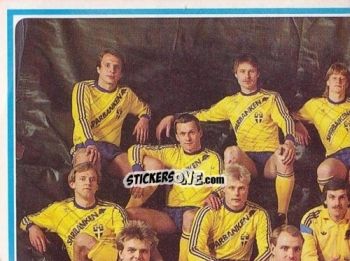 Sticker Swedish National Team - Puzzle - Fotboll 86. Allsvenskan och Division 2 n. 1 - Panini