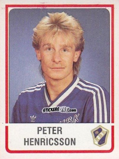 Figurina Peter Henricsson - Fotboll 86. Allsvenskan och Division 2 n. 46 - Panini