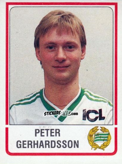 Figurina Peter Gerhardsson - Fotboll 86. Allsvenskan och Division 2 n. 75 - Panini