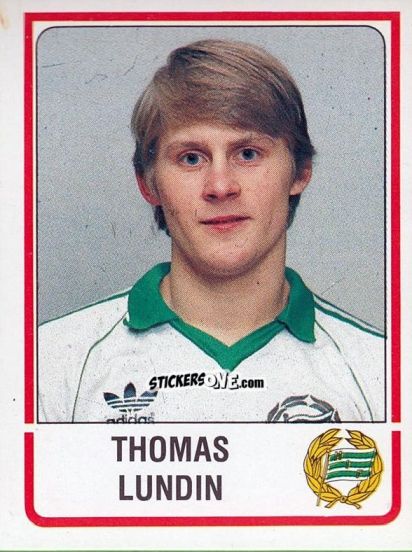 Figurina Thomas Lundin - Fotboll 86. Allsvenskan och Division 2 n. 76 - Panini