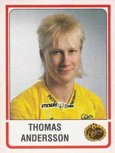 Figurina Thomas Andersson - Fotboll 86. Allsvenskan och Division 2 n. 84 - Panini